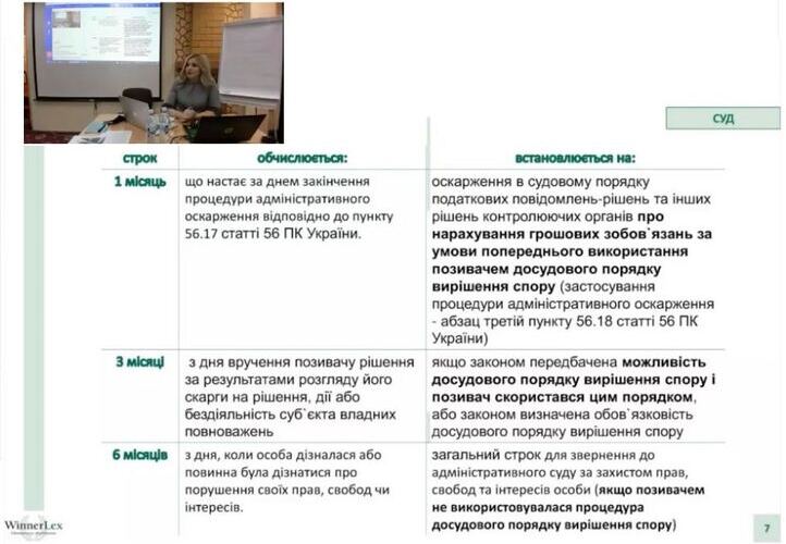 Анна Вінниченко провела практикум щодо новацій податкових спорів у 2021 році