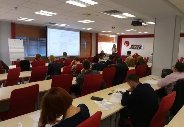 Partners of WinnerLex law firm, Anna Vynnychenko and Oleksandr Vynnychenko, conducted a 2-day practical training at the “Liga” Business Center on protecting businesses from the State Fiscal Service and the State Labor Service